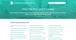 Desktop Screenshot of limitedpartnershipagreement.com